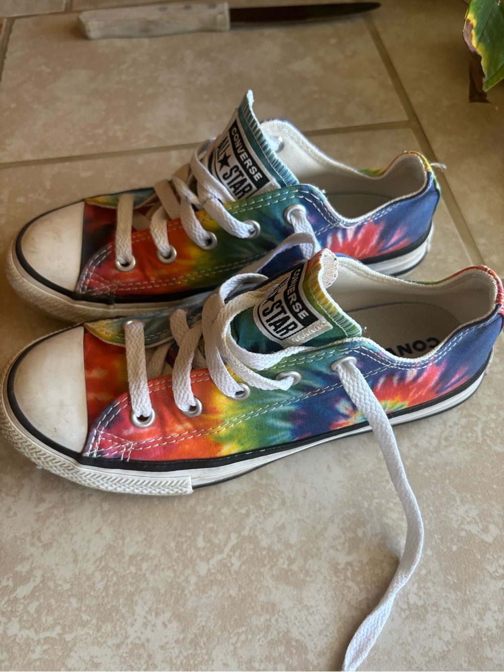 Converse Kids Low Top Sneakers - Rainbow Tie-Dye